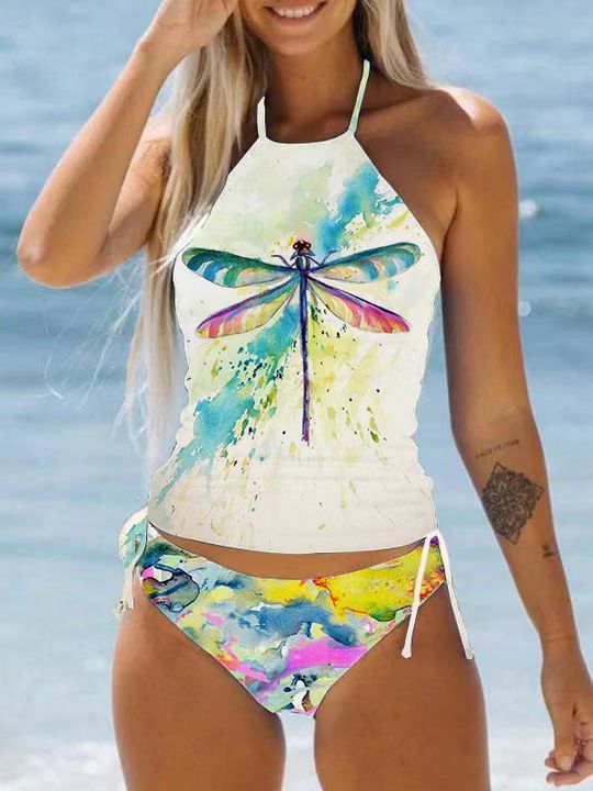 EP | Maillot de bain stylé imprimé dos-nu