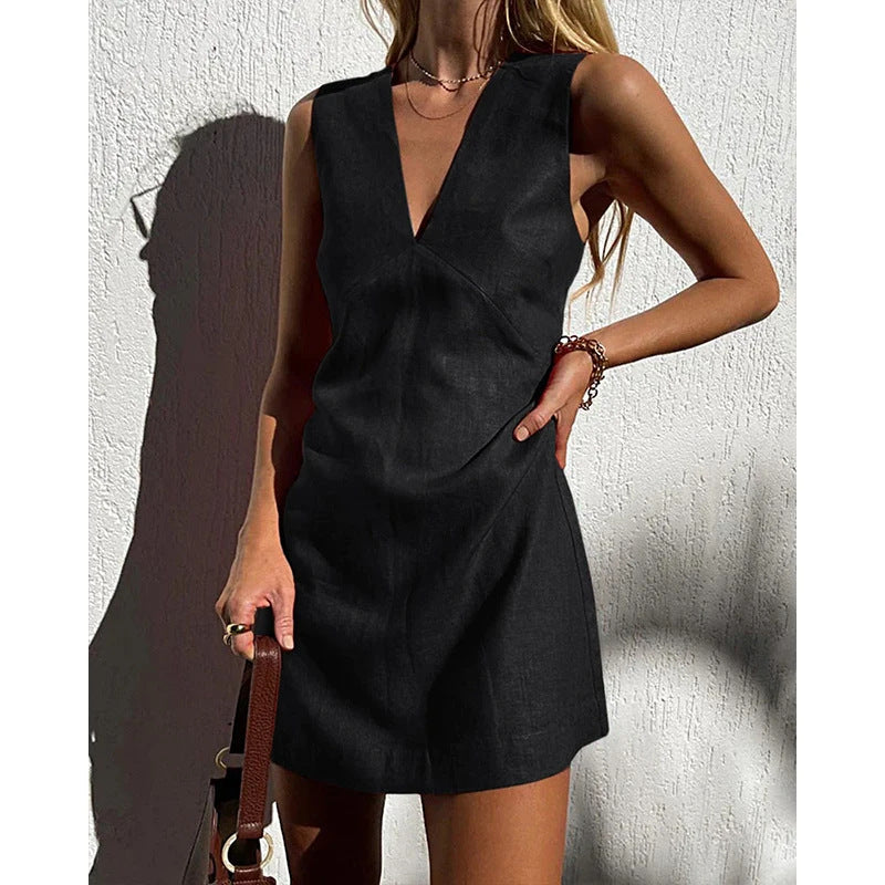 EP | Robe en lin sans manches