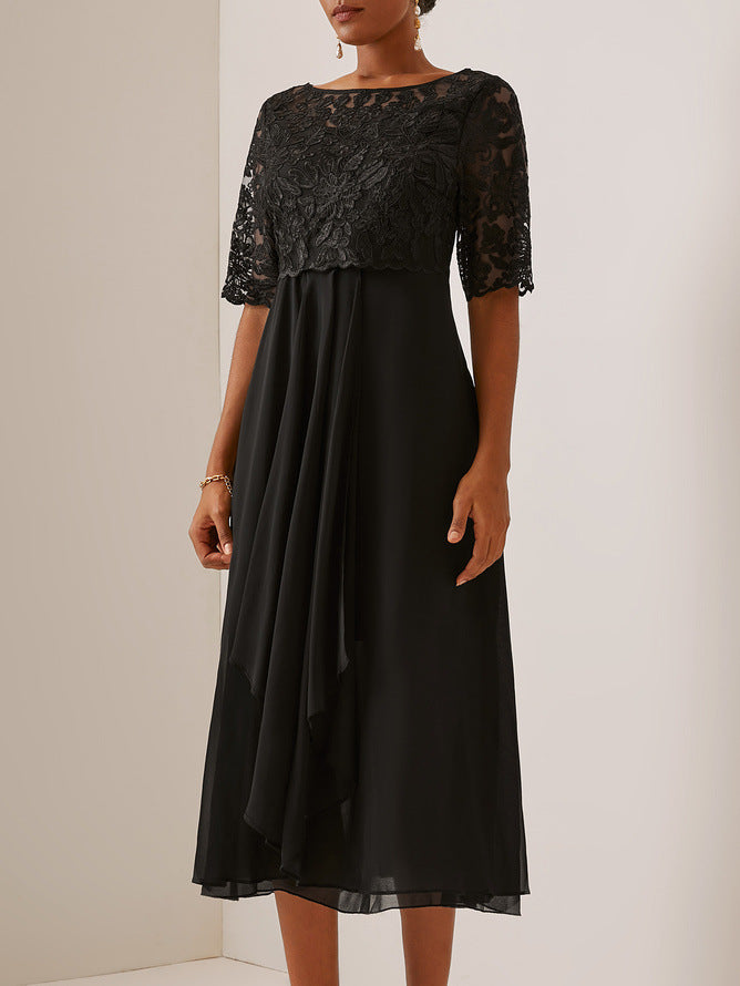 EP | Robe midi élégante en dentelle