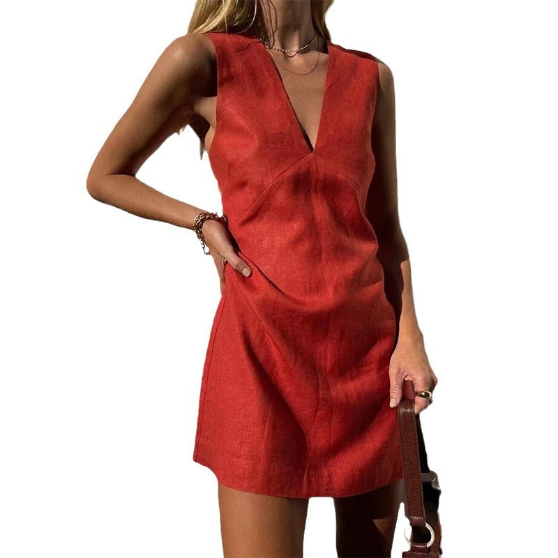 EP | Robe en lin sans manches