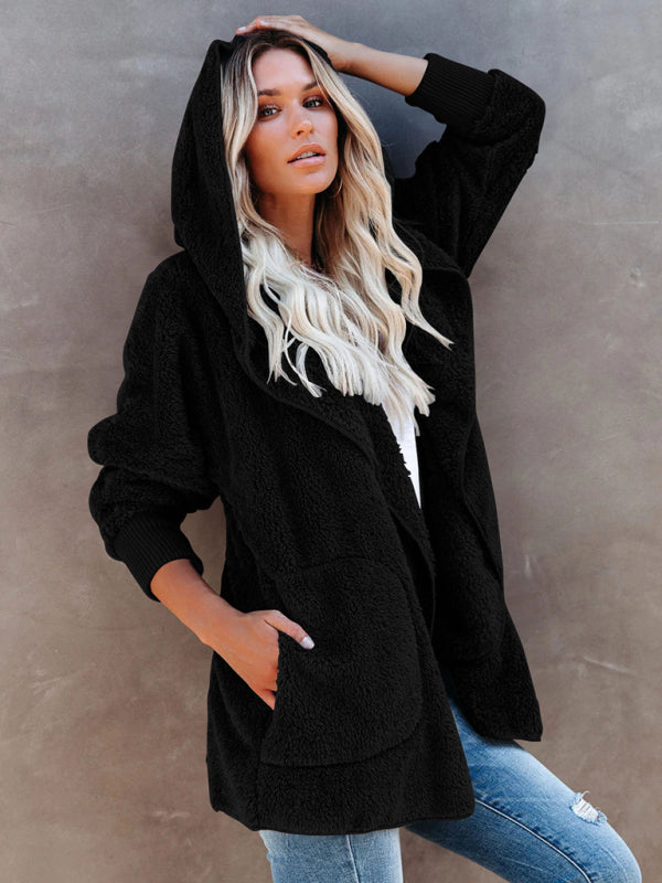 Overcoat Hoodies- Plush Sherpa Hoodie - Oversized Jacket- - IndioGear Fashion and Gear