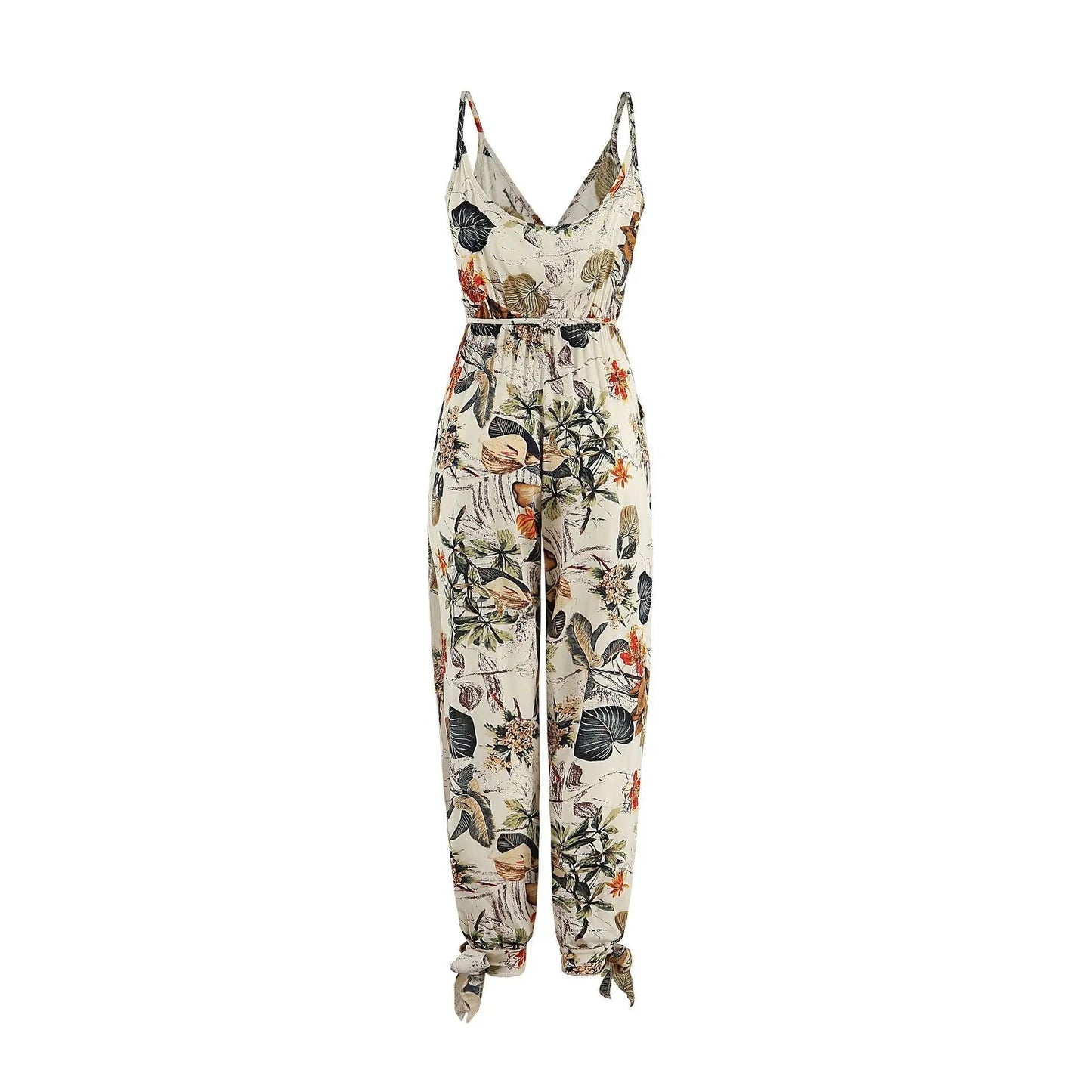 EP | Jumpsuit à fleurs et taille haute