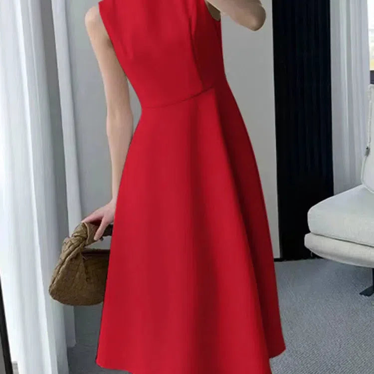 EP | ZANZEA Casual O-cou réservoir robe midi femme élégante robe d'été solaire