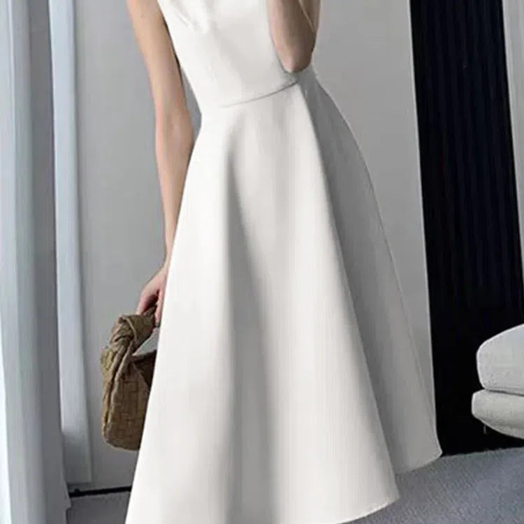 EP | ZANZEA Casual O-cou réservoir robe midi femme élégante robe d'été solaire
