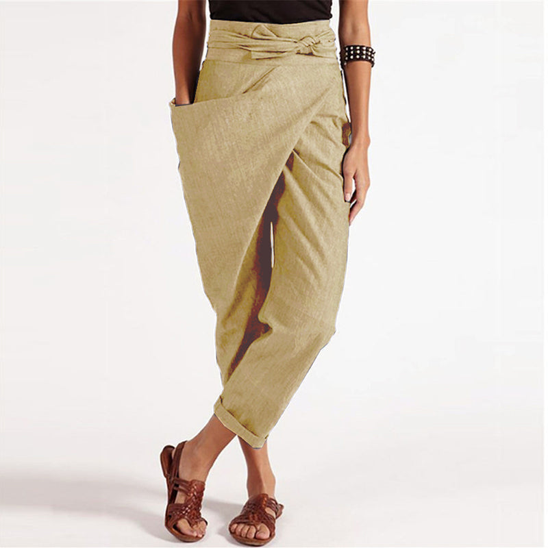 ND | Pantalon avec revers cache-cœur