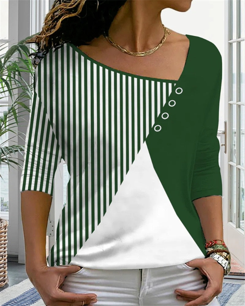ND | MirtesShirt I T-shirt col V pour femme