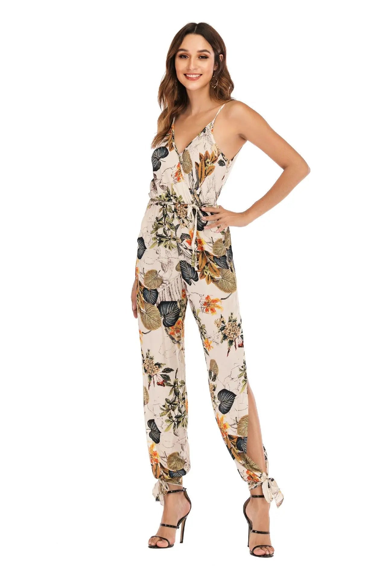 EP | Jumpsuit à fleurs et taille haute