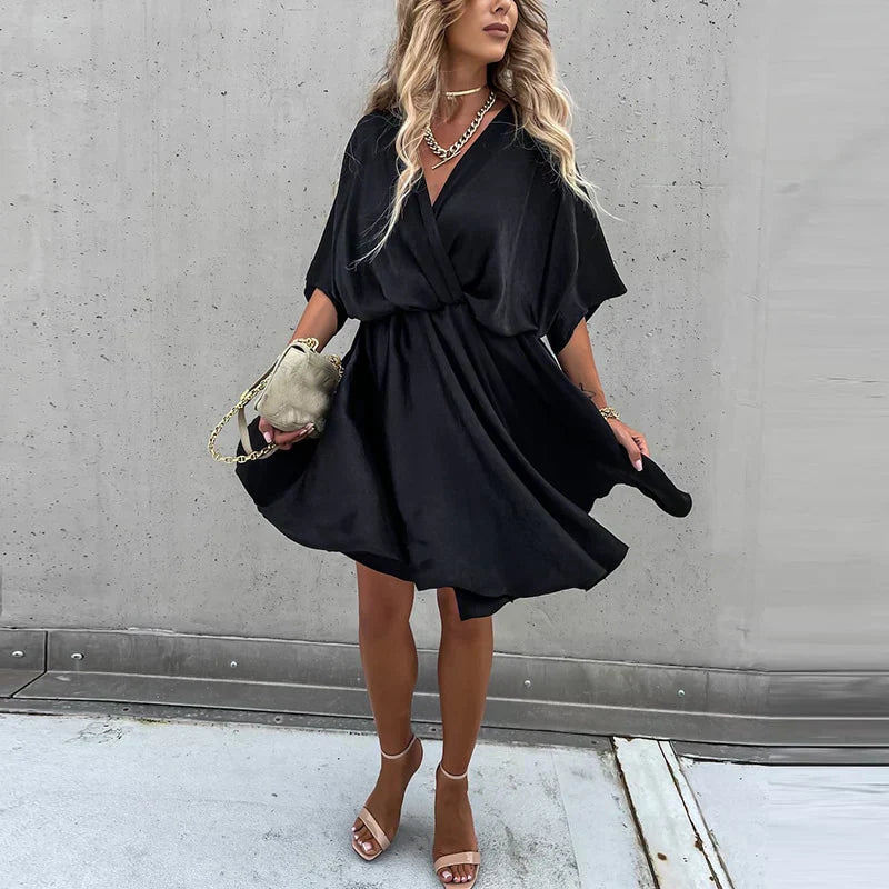 EP | Mini-robe d'été chic à taille haute