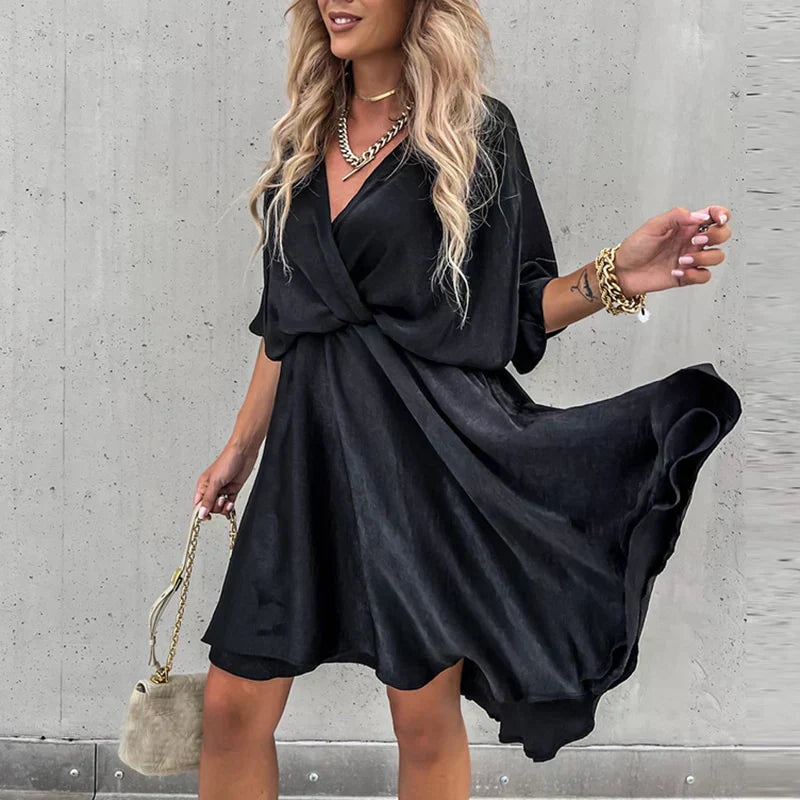 EP | Mini-robe d'été chic à taille haute