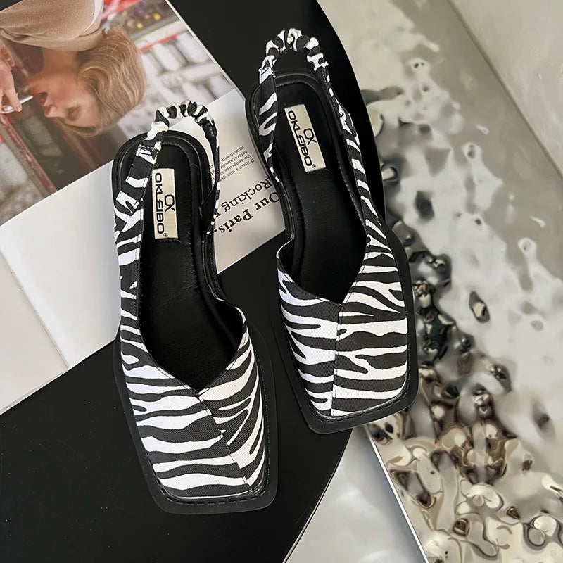 EP | Sandales Femme Garterized Strap Moderne
