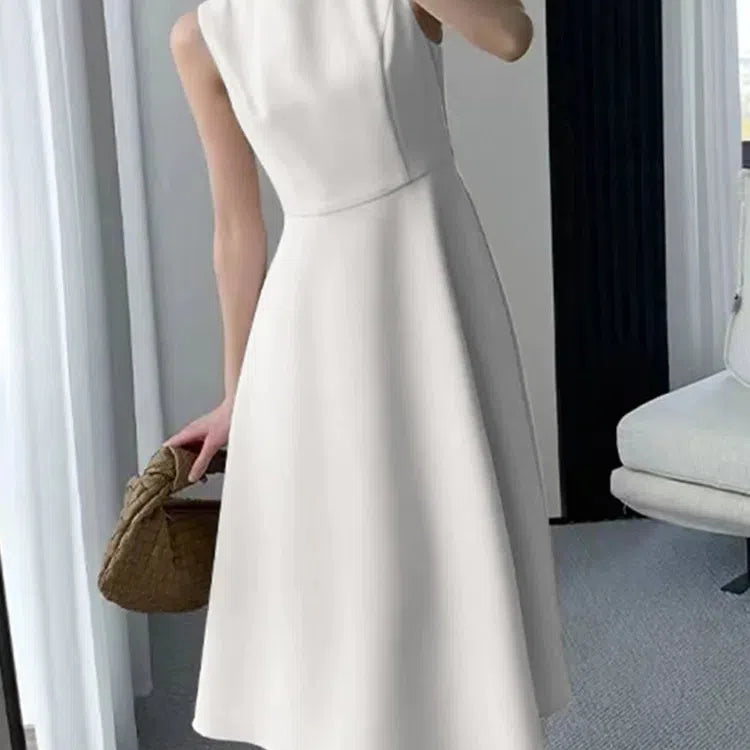 EP | ZANZEA Casual O-cou réservoir robe midi femme élégante robe d'été solaire