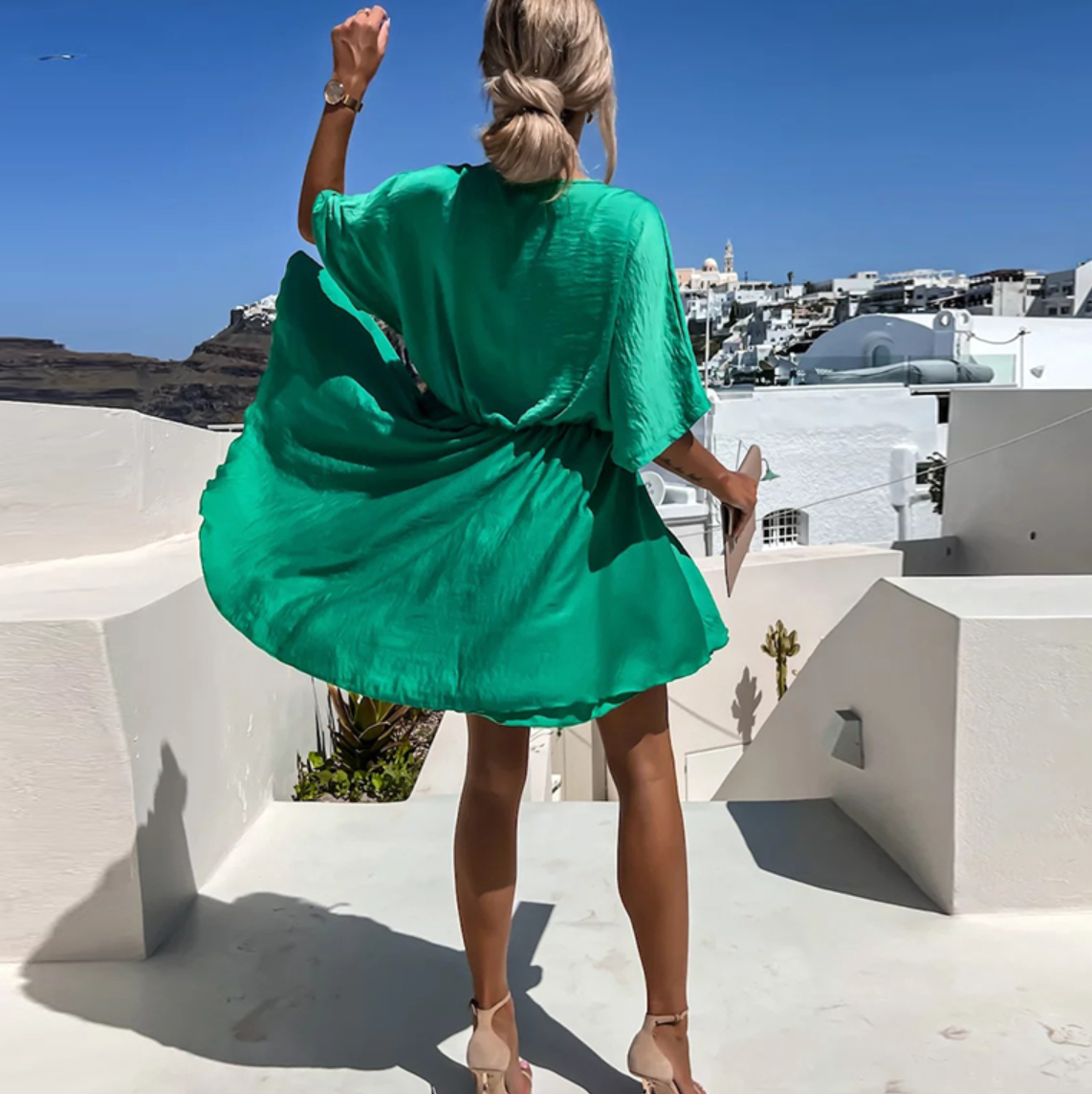 EP | Mini-robe d'été chic à taille haute