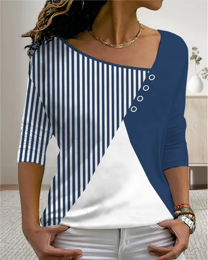 ND | MirtesShirt I T-shirt col V pour femme