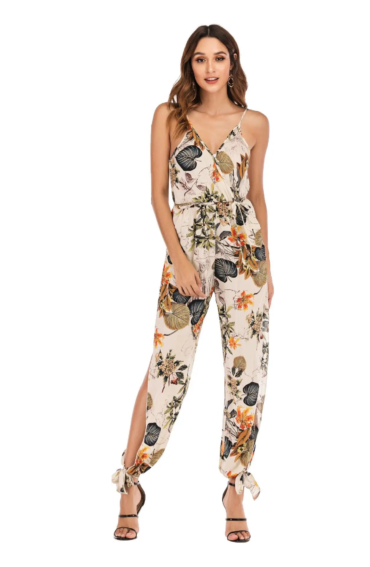 EP | Jumpsuit à fleurs et taille haute