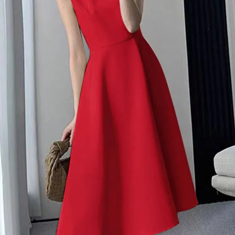 EP | ZANZEA Casual O-cou réservoir robe midi femme élégante robe d'été solaire
