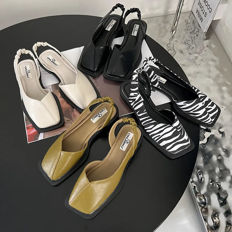 EP | Sandales Femme Garterized Strap Moderne