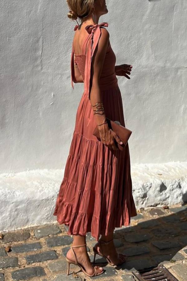 EP | Robe midi en carreaux Rocio
