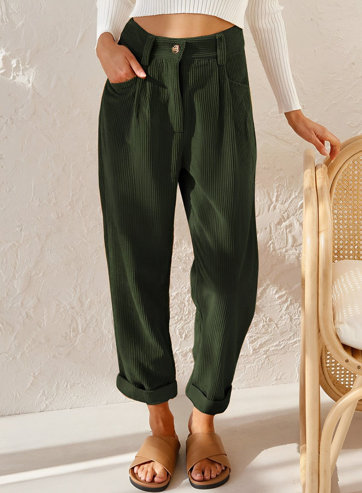 ND | Pantalons en velours côtelé