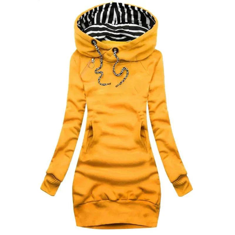 EP | Femme Hoodie Sweatshirt avec fermeture éclair Veste d'hiver Robe