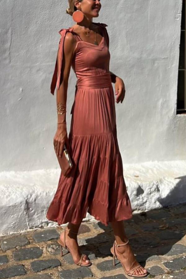 EP | Robe midi en carreaux Rocio