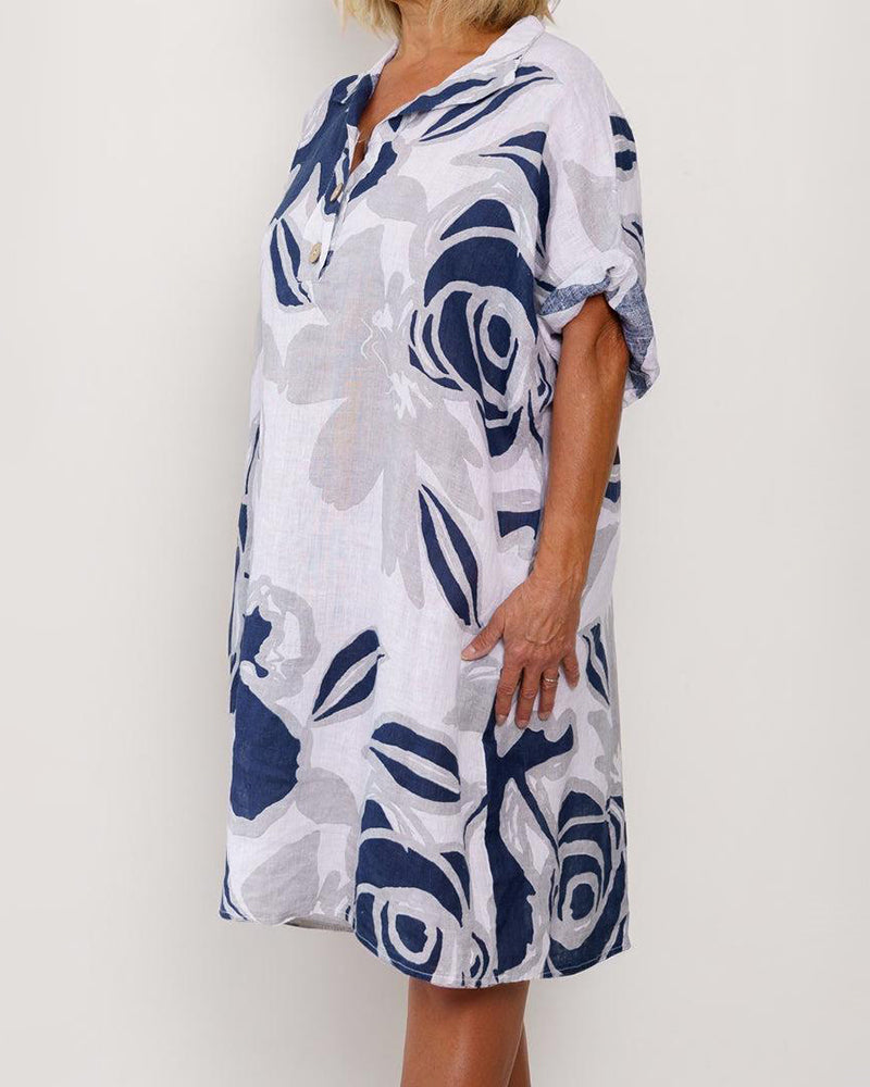 EP | Casual Coton Lin Mini-robe