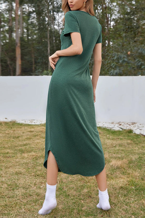 EP | Sexy Fashion Robe de plage Ourlet irrégulier Robe midi
