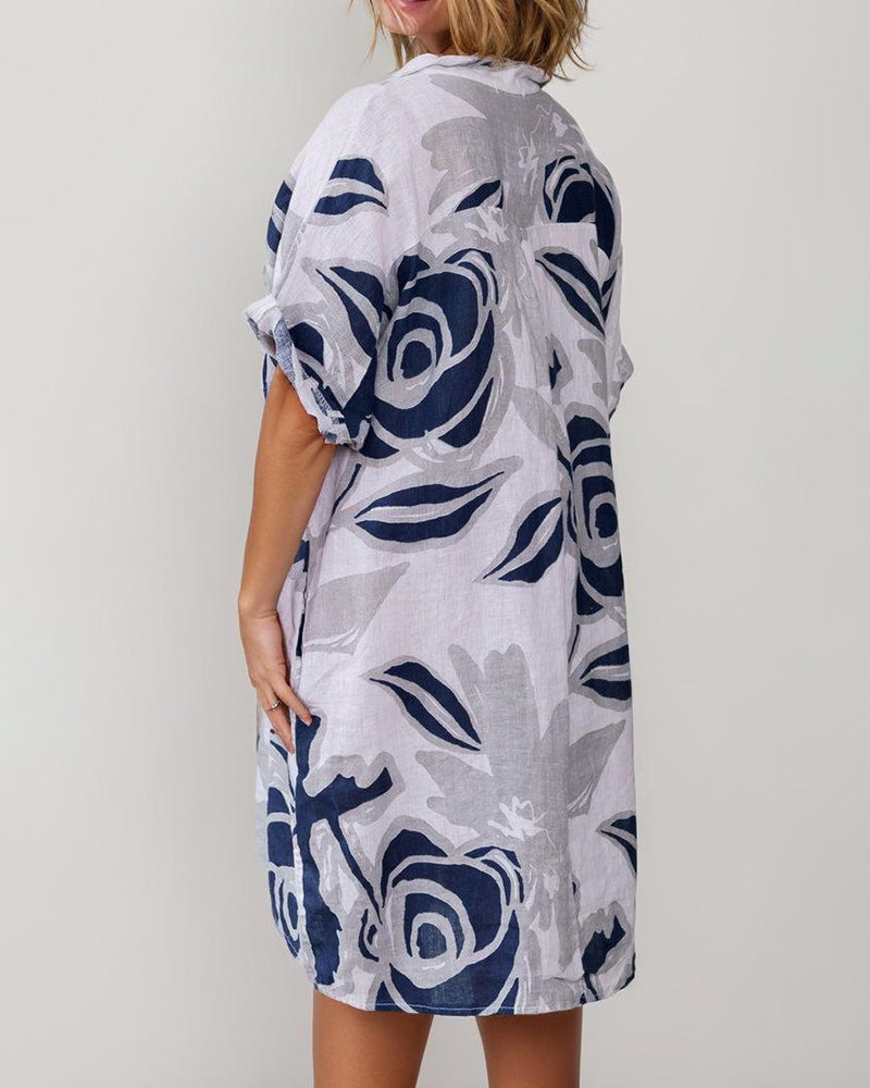 EP | Casual Coton Lin Mini-robe