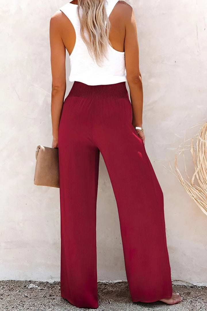 ND | Pantalon taille haute en lin