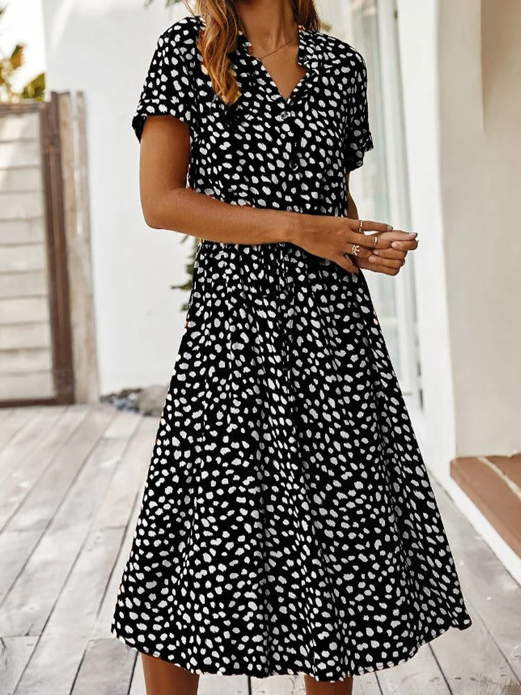 EP | robe midi ample pour femme avec ceinture