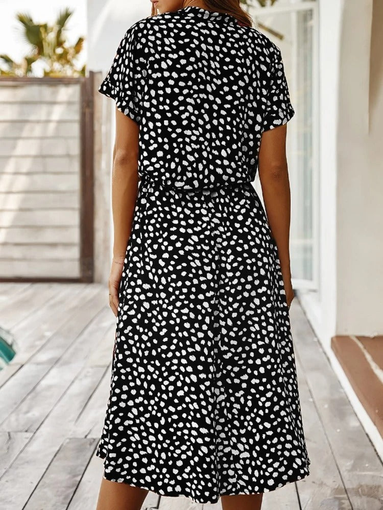 EP | robe midi ample pour femme avec ceinture