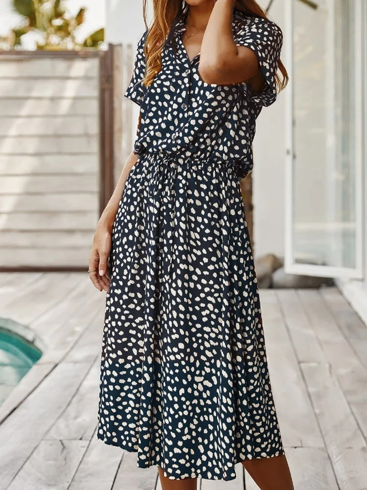 EP | robe midi ample pour femme avec ceinture