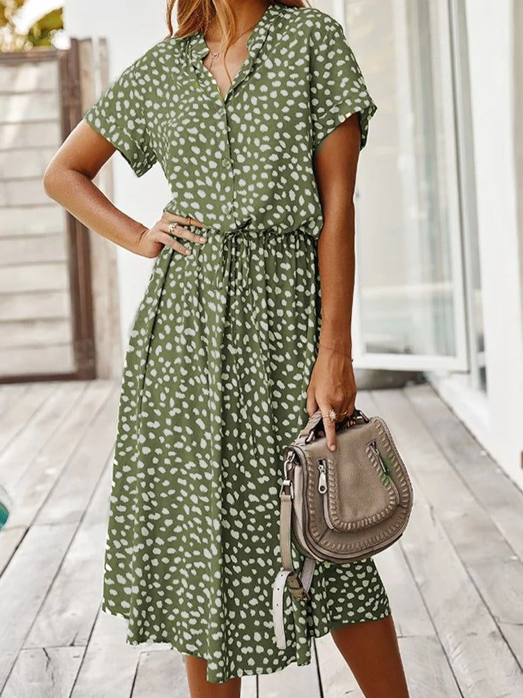 EP | robe midi ample pour femme avec ceinture