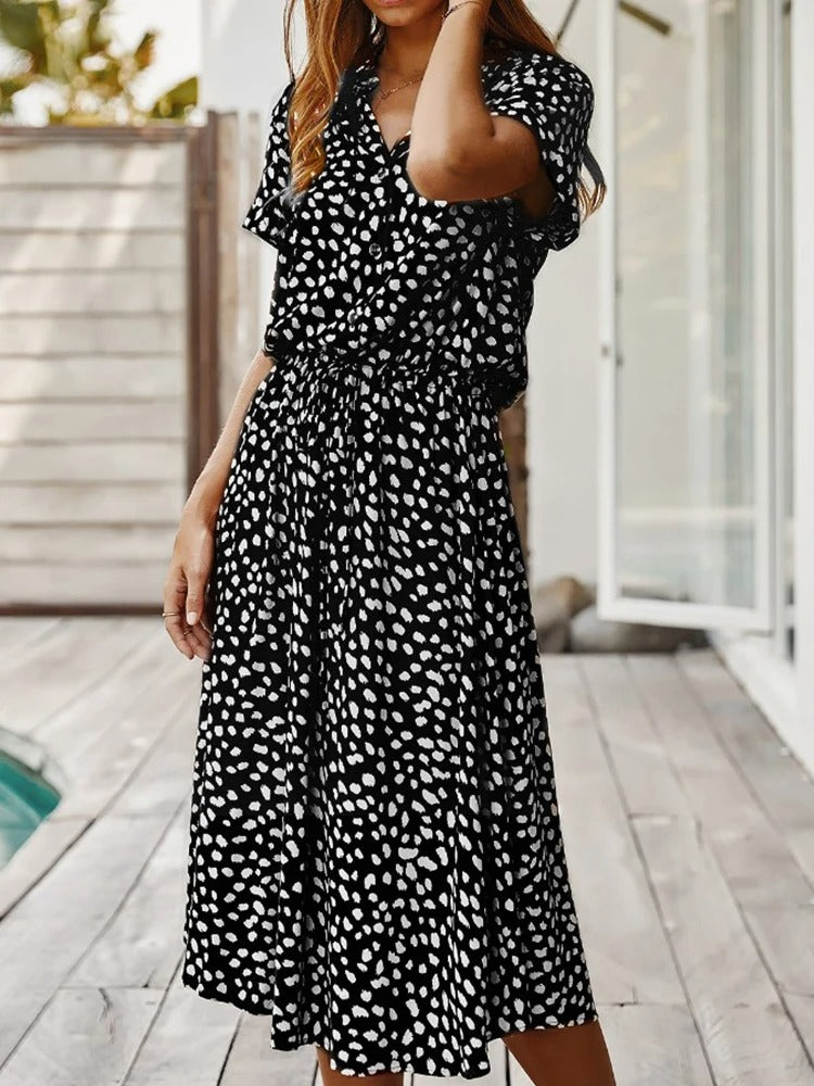 EP | robe midi ample pour femme avec ceinture