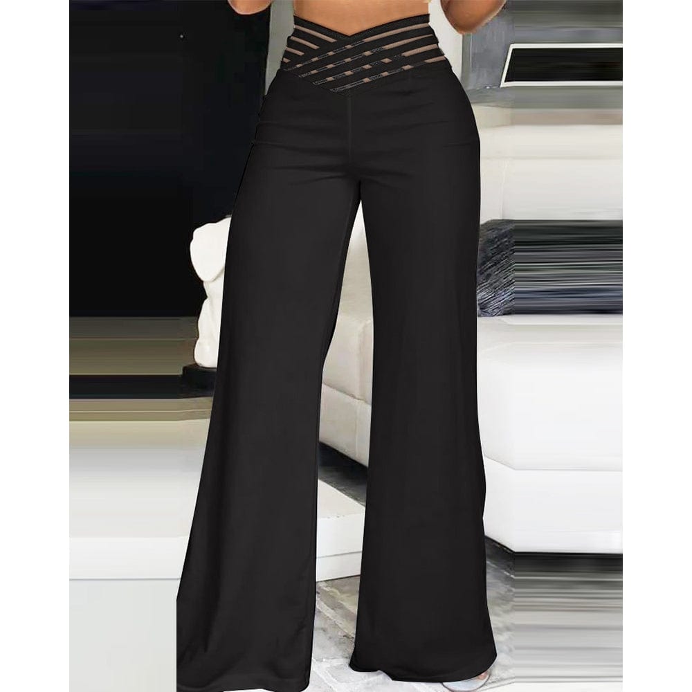 EP | Pantalon de frappe en élasthanne avec ceinture croisée