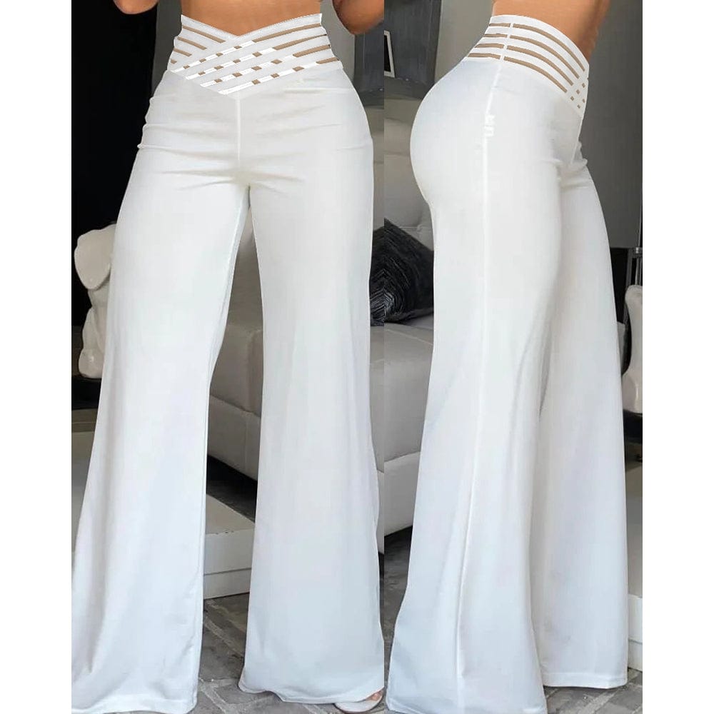 EP | Pantalon de frappe en élasthanne avec ceinture croisée