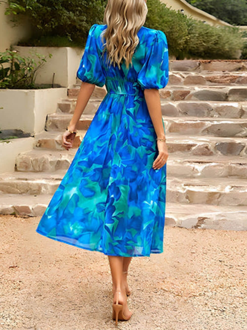 ND | Robe midi élégante avec imprimé