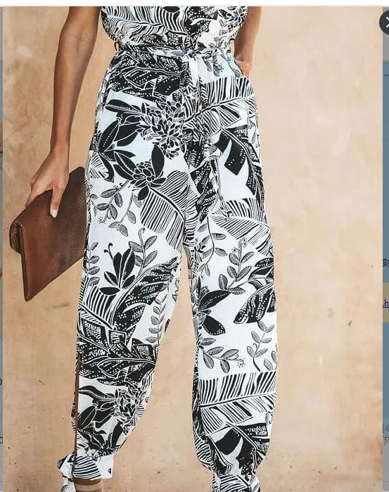 EP | Jumpsuit à fleurs et taille haute
