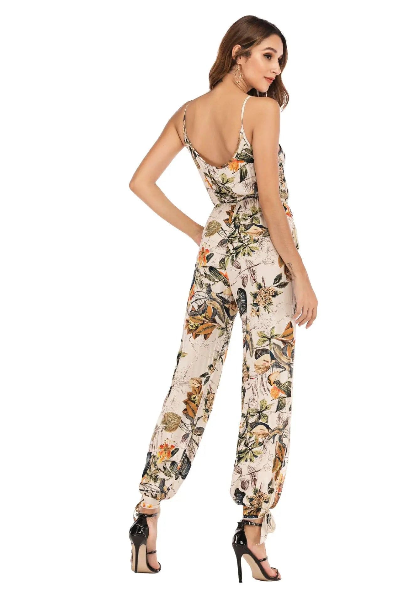 EP | Jumpsuit à fleurs et taille haute