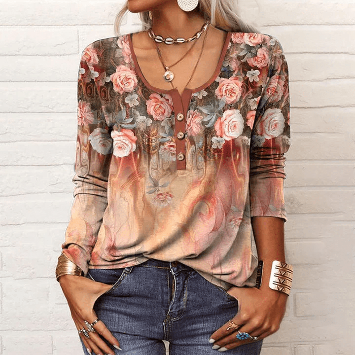 EP | Blouse avec imprimé rose