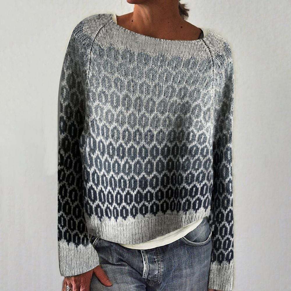 EP | Pull gris avec détails