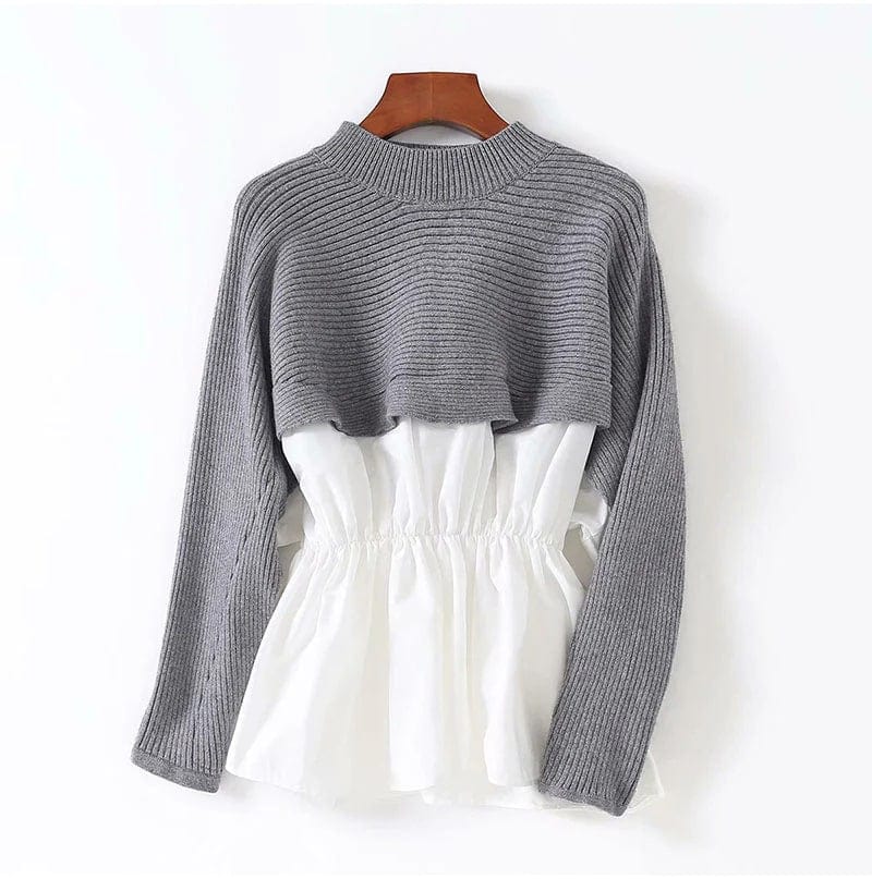 EP | Pull-over en maille Robe chemise !