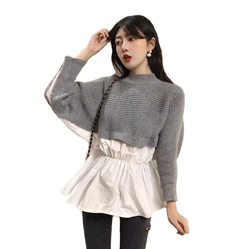 EP | Pull-over en maille Robe chemise !