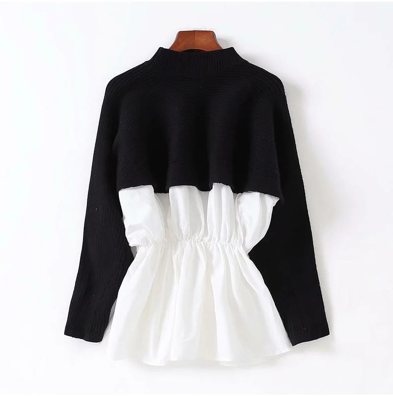 EP | Pull-over en maille Robe chemise !