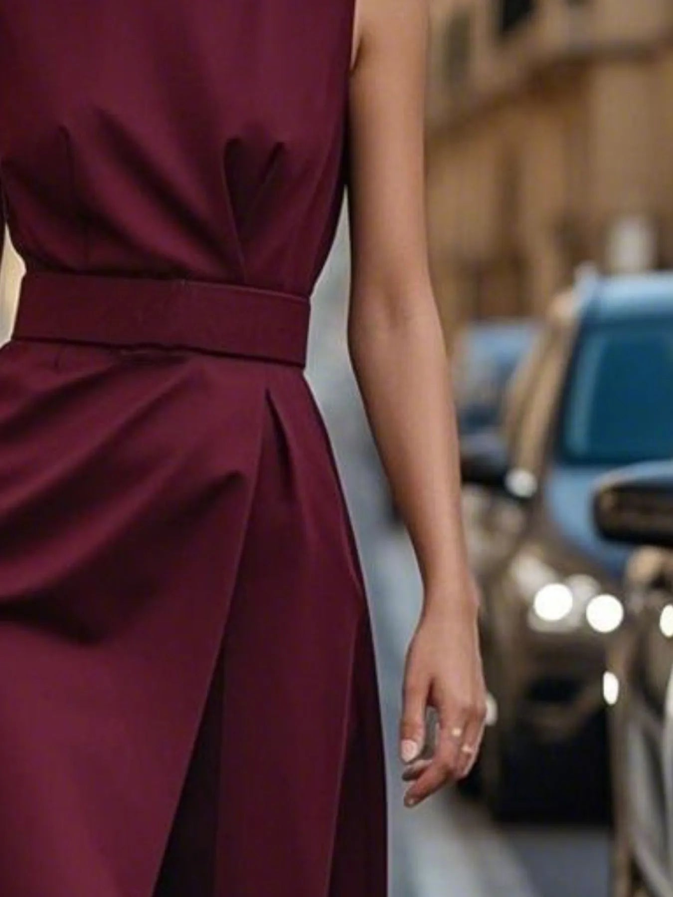 EP | Col rond Robe midi sans manches