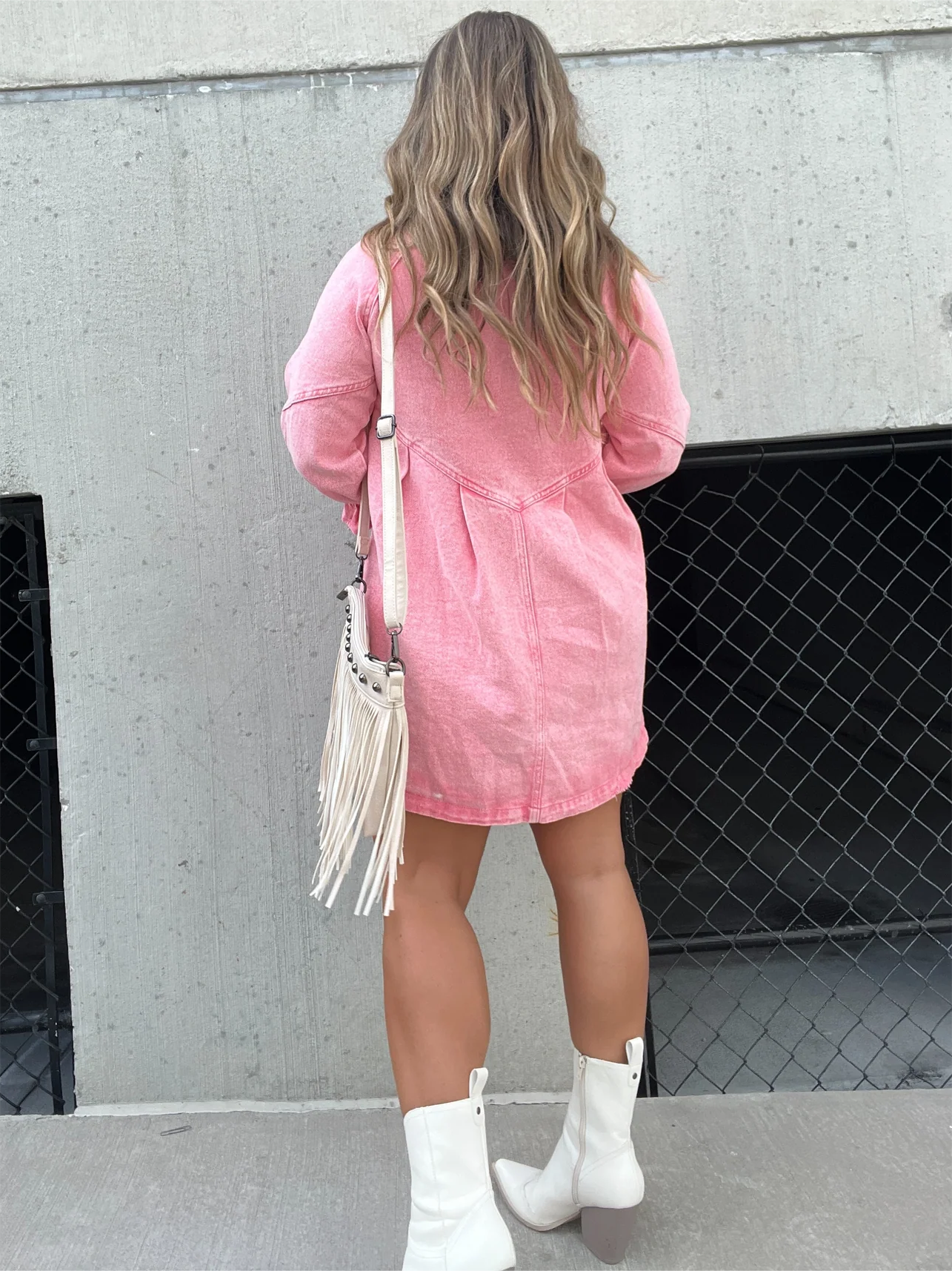 EP | Chic Robe midi en denim à col rabattu