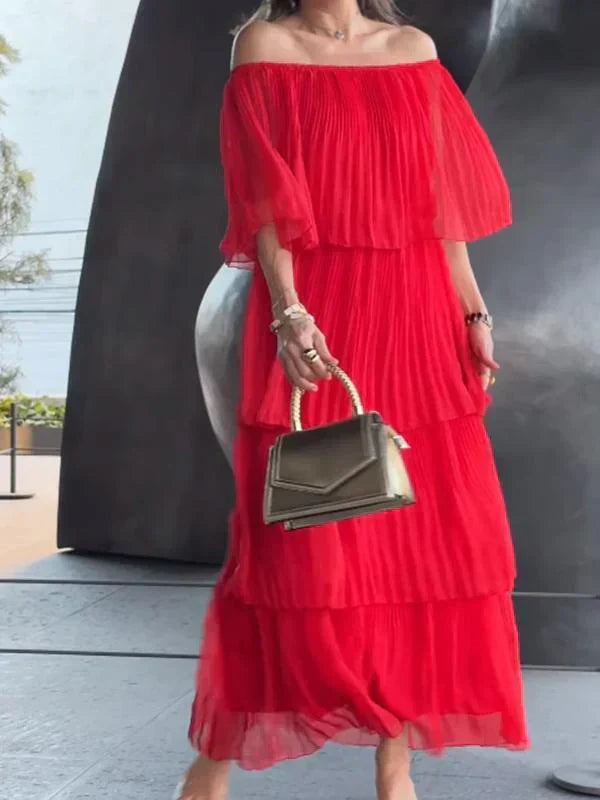 EP | robe longue élégante en mousseline de soie pour le gâteau