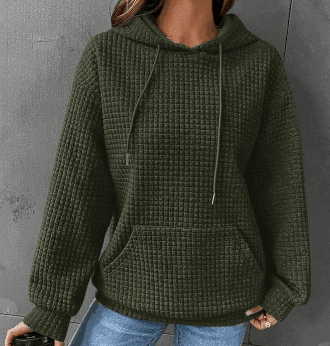 Women's Loose Casual Solid Color Long-sleeved Sweater-Apricot-13