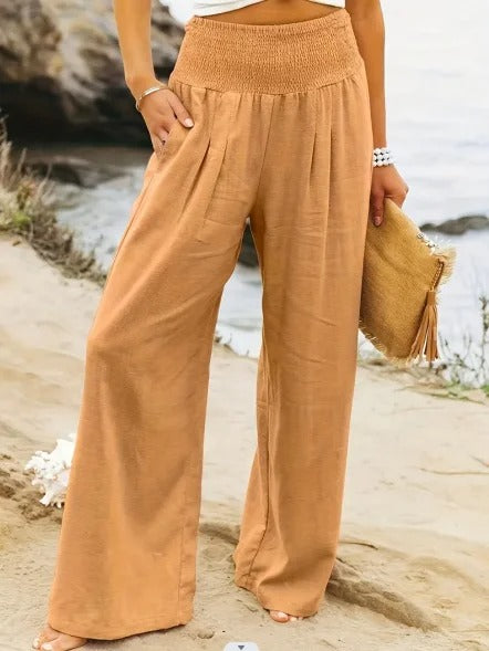 EP | Pantalon à jambe large et taille haute