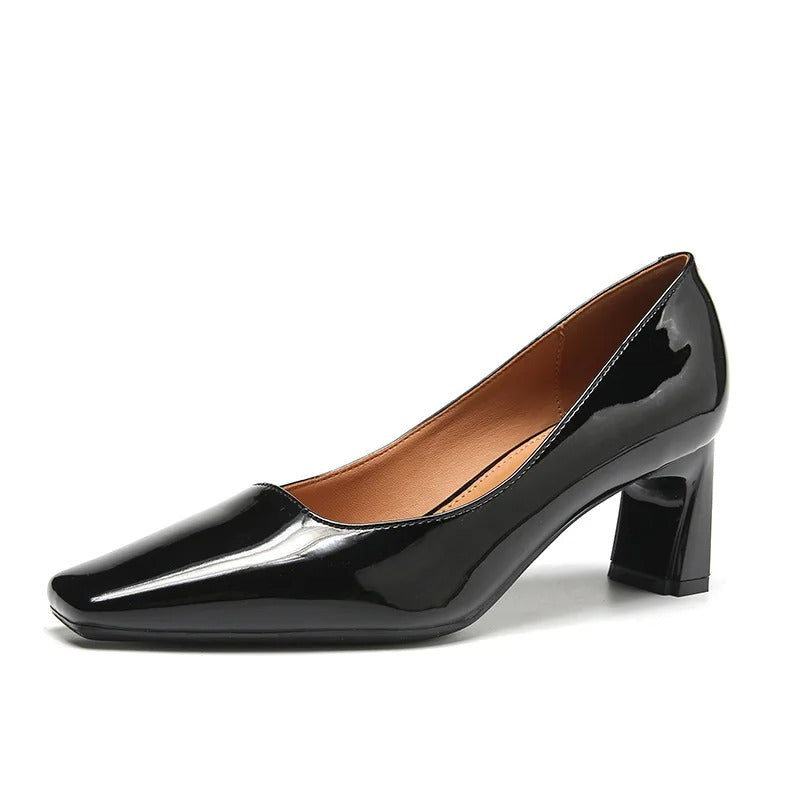 EP | Chaussures à talon bloc brillant