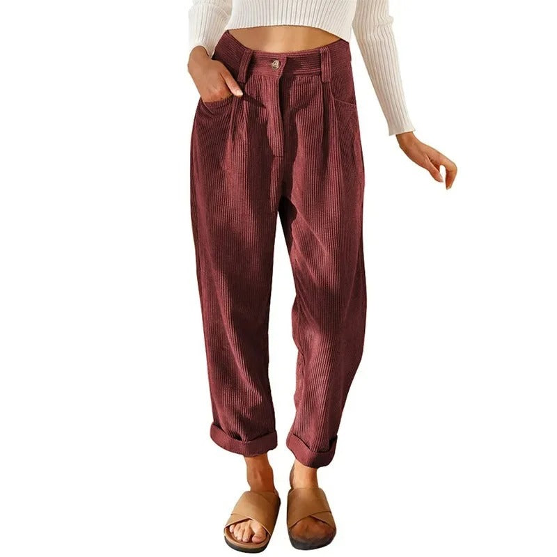 EP | Pantalon taille haute et jambes larges